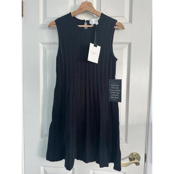 TUCKERNUCK Pomander Place Black Sleeveless Adi Knit Dress NWT Extra Small XS - Picture 3 of 6